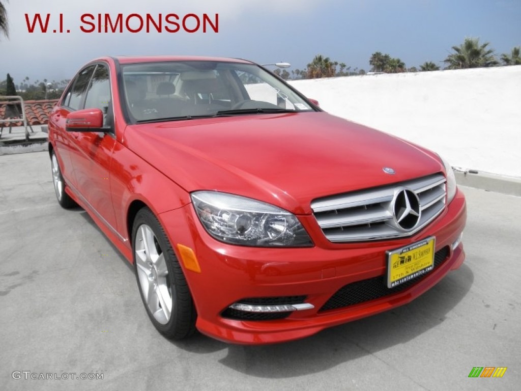 2011 C 300 Sport - Mars Red / Almond/Mocha photo #1