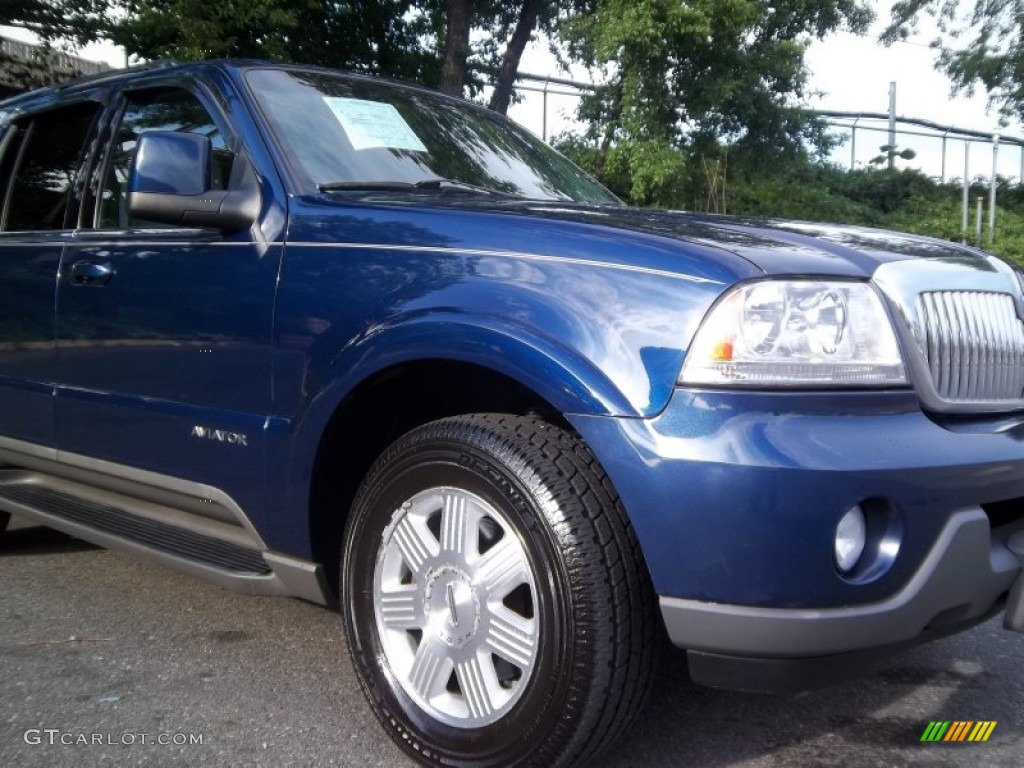 2005 Aviator Luxury AWD - Dark Blue Pearl Metallic / Dove Grey photo #39