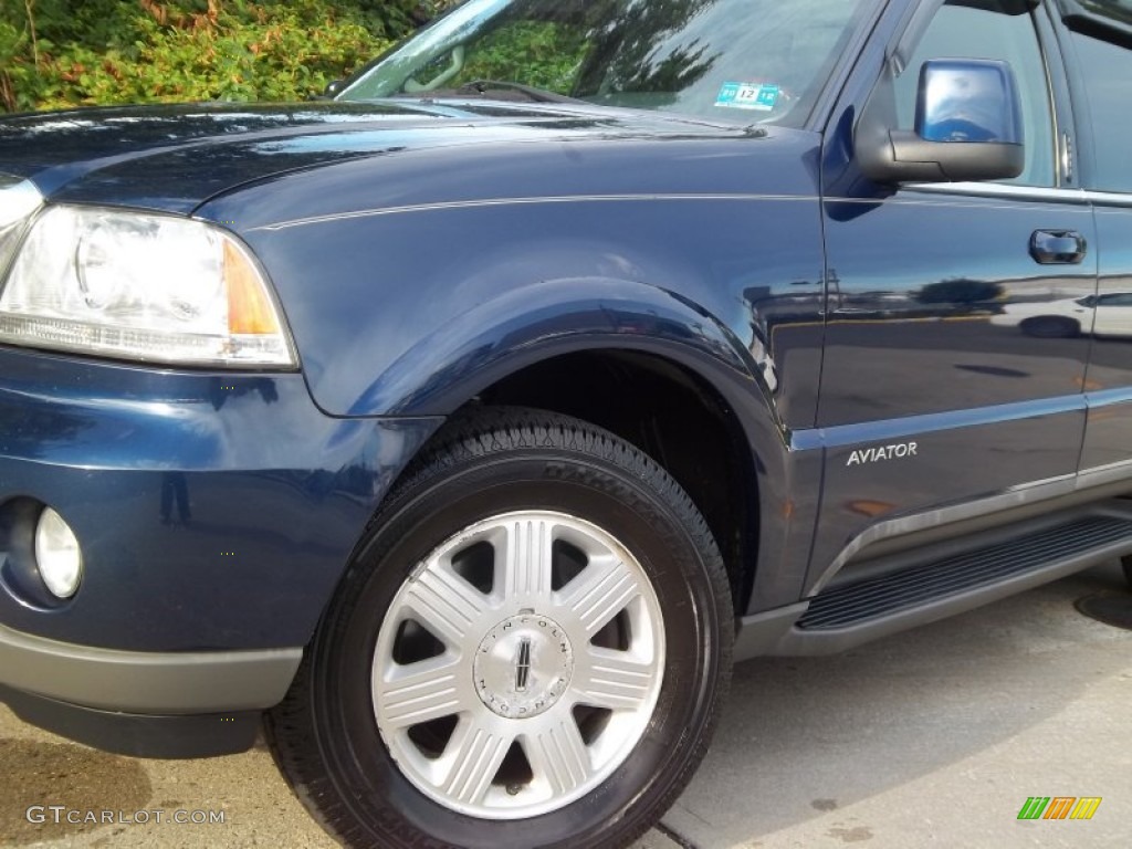 2005 Aviator Luxury AWD - Dark Blue Pearl Metallic / Dove Grey photo #43