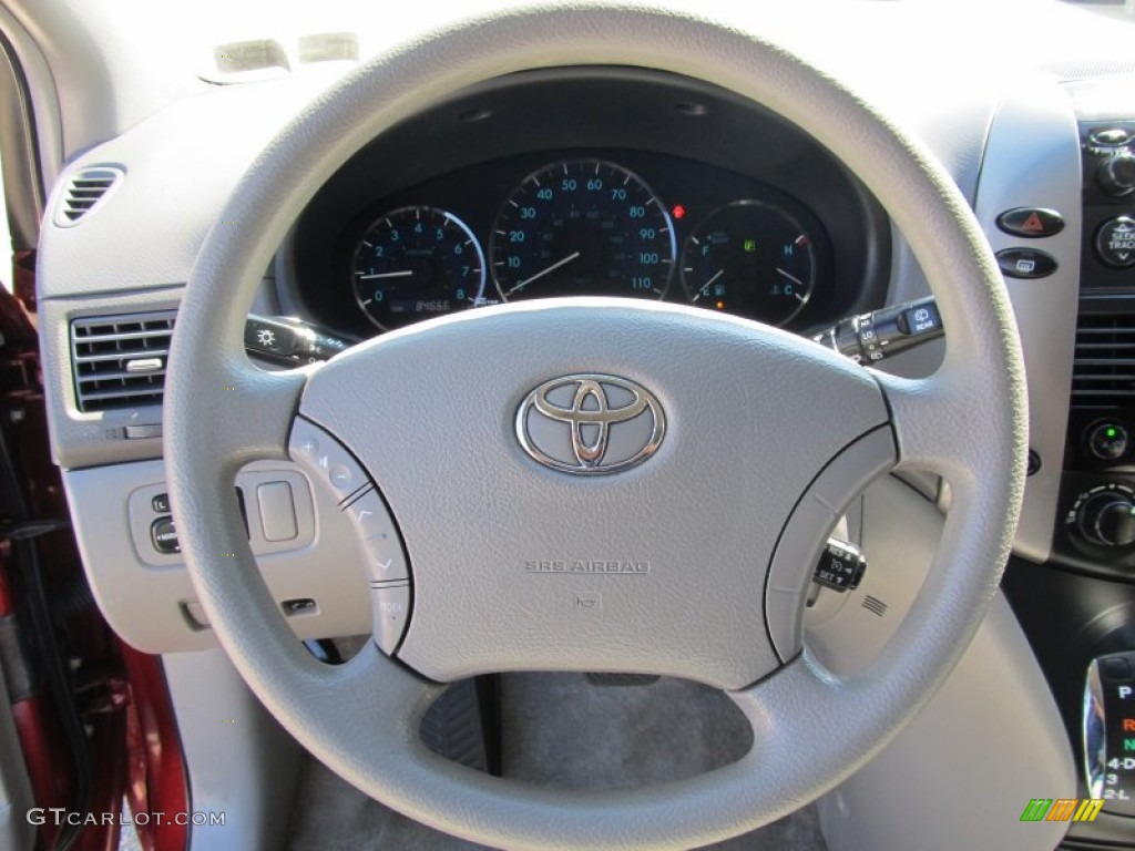 2007 Sienna LE - Salsa Red Pearl / Taupe photo #14