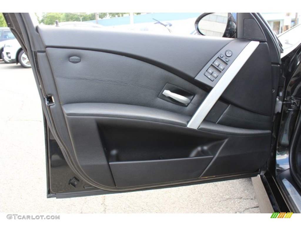 2007 BMW M5 Sedan Black Door Panel Photo #53020055