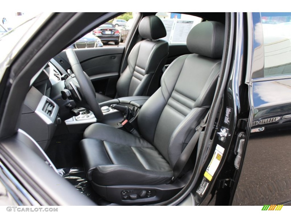 Black Interior 2007 BMW M5 Sedan Photo #53020100