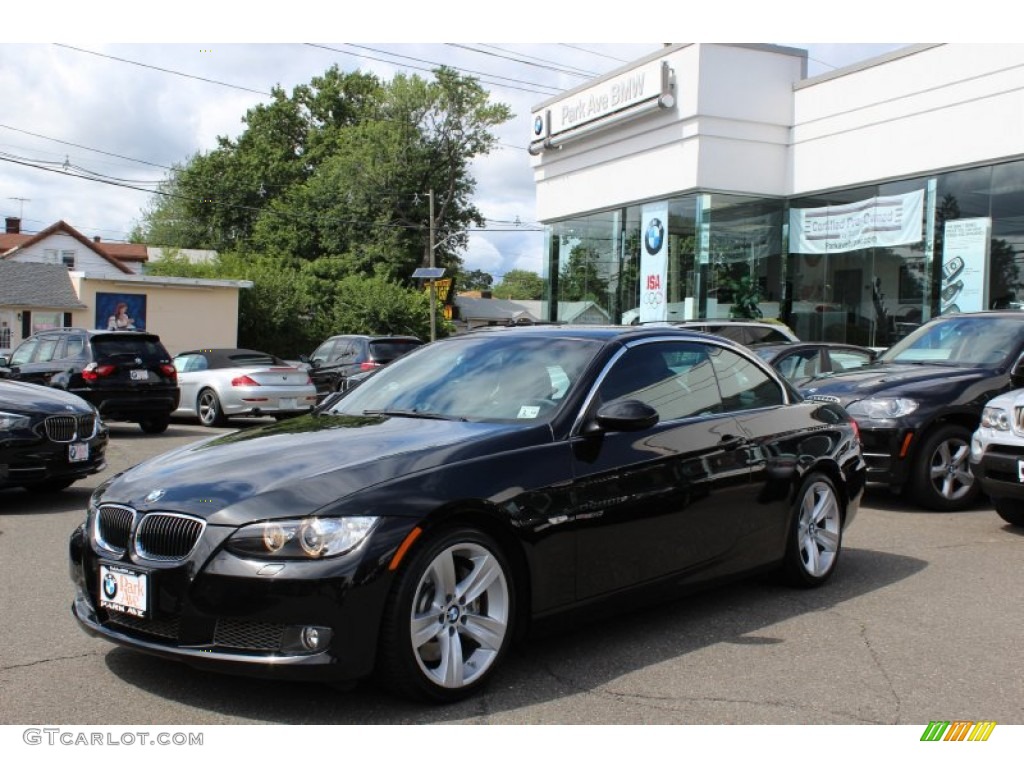 2008 3 Series 335i Convertible - Jet Black / Black photo #1