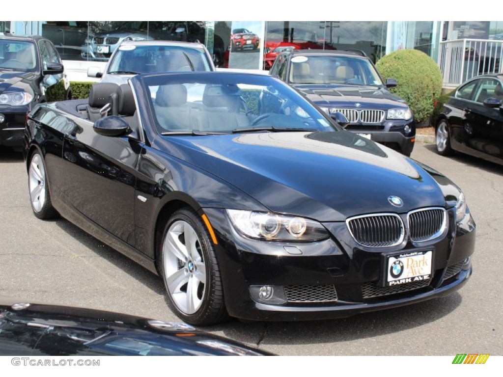 2008 3 Series 335i Convertible - Jet Black / Black photo #3