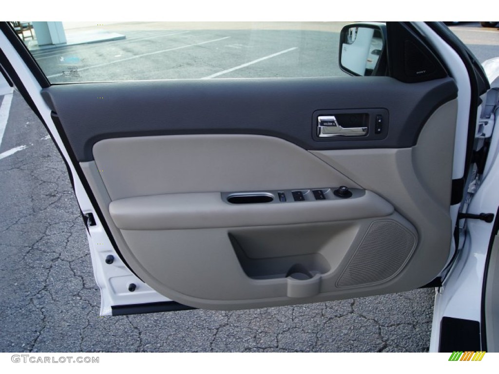 2012 Ford Fusion SEL V6 Medium Light Stone Door Panel Photo #53021066