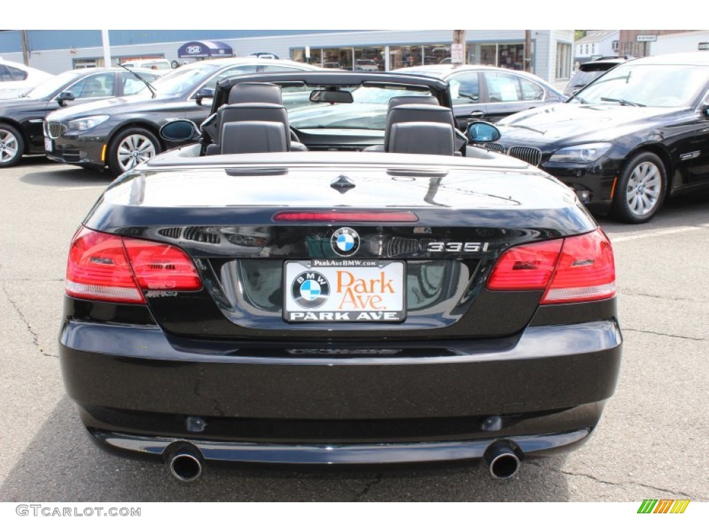 2008 3 Series 335i Convertible - Jet Black / Black photo #6