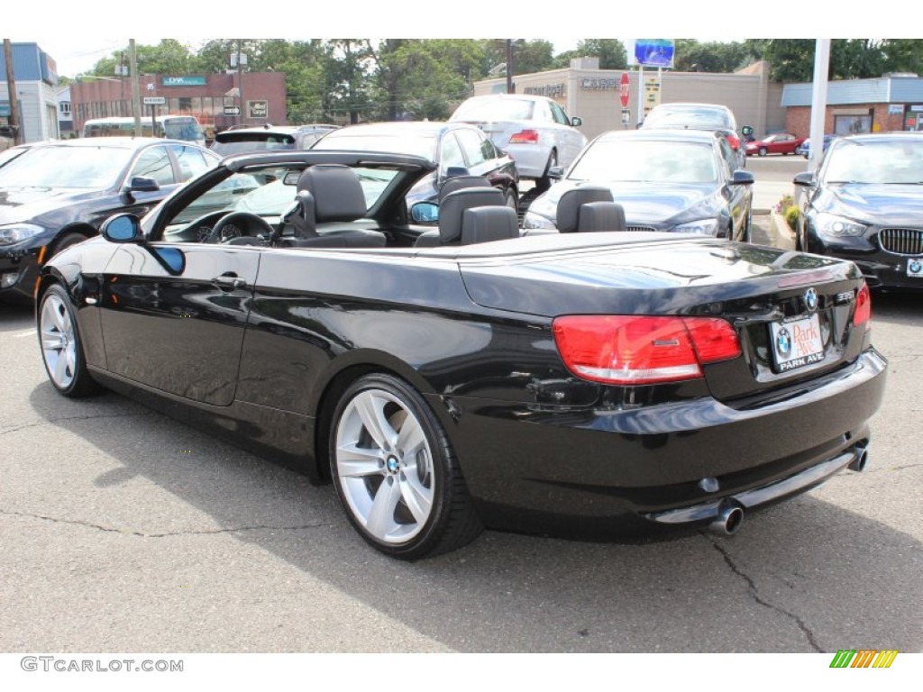 2008 3 Series 335i Convertible - Jet Black / Black photo #7