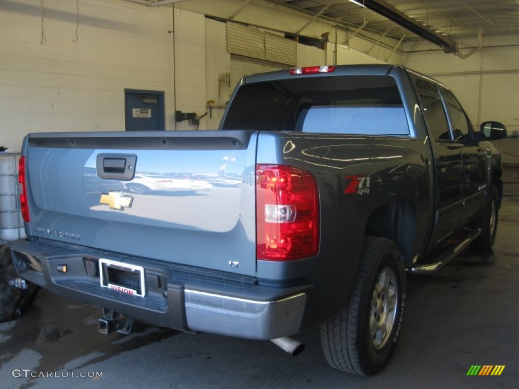 2009 Silverado 1500 LT Z71 Crew Cab 4x4 - Blue Granite Metallic / Ebony photo #2