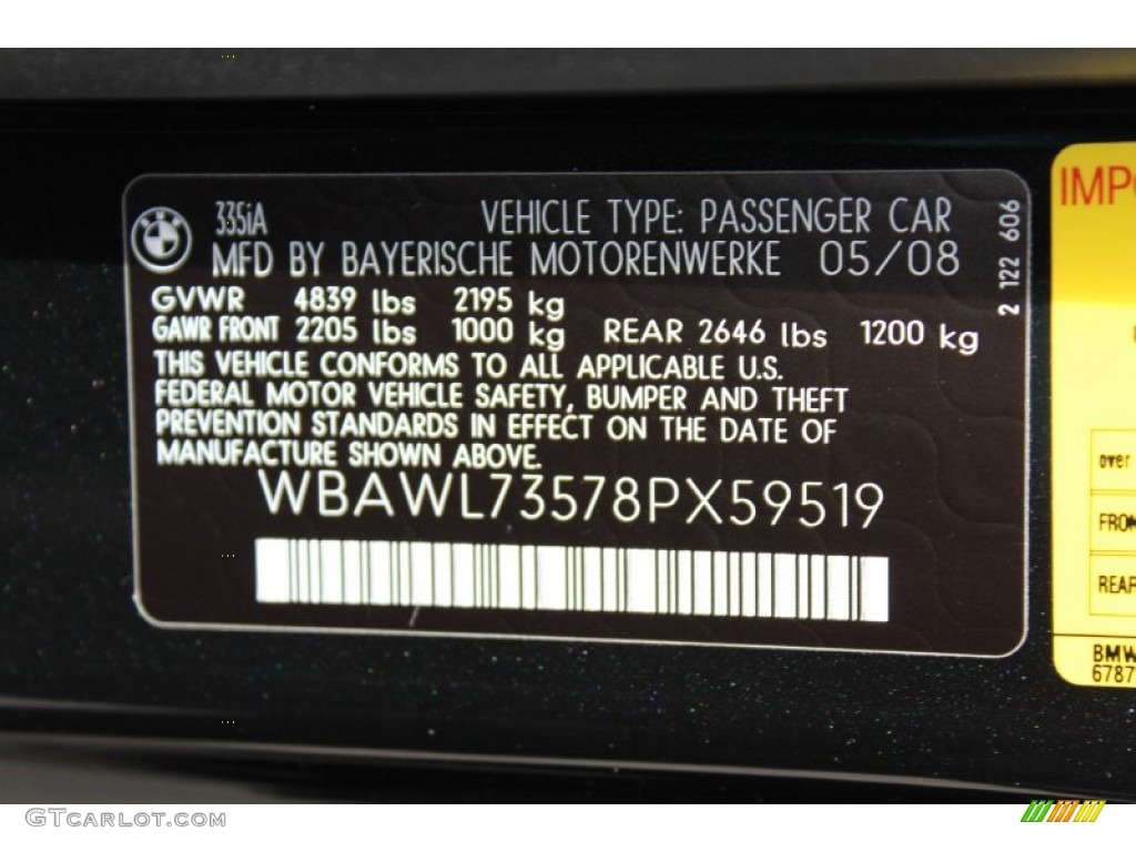 2008 3 Series 335i Convertible - Jet Black / Black photo #31