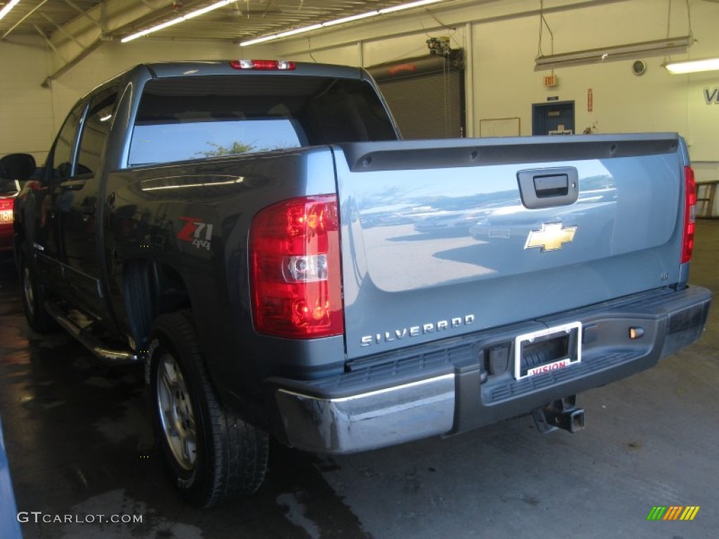 2009 Silverado 1500 LT Z71 Crew Cab 4x4 - Blue Granite Metallic / Ebony photo #11