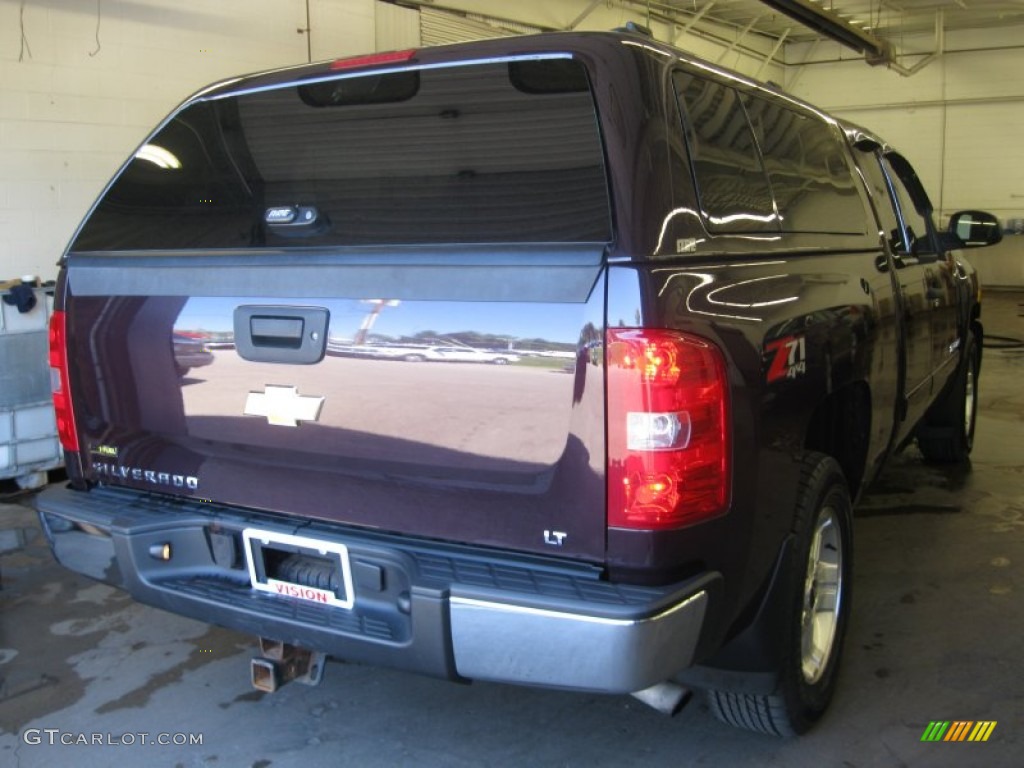 2008 Silverado 1500 LT Extended Cab 4x4 - Dark Cherry Metallic / Ebony photo #2