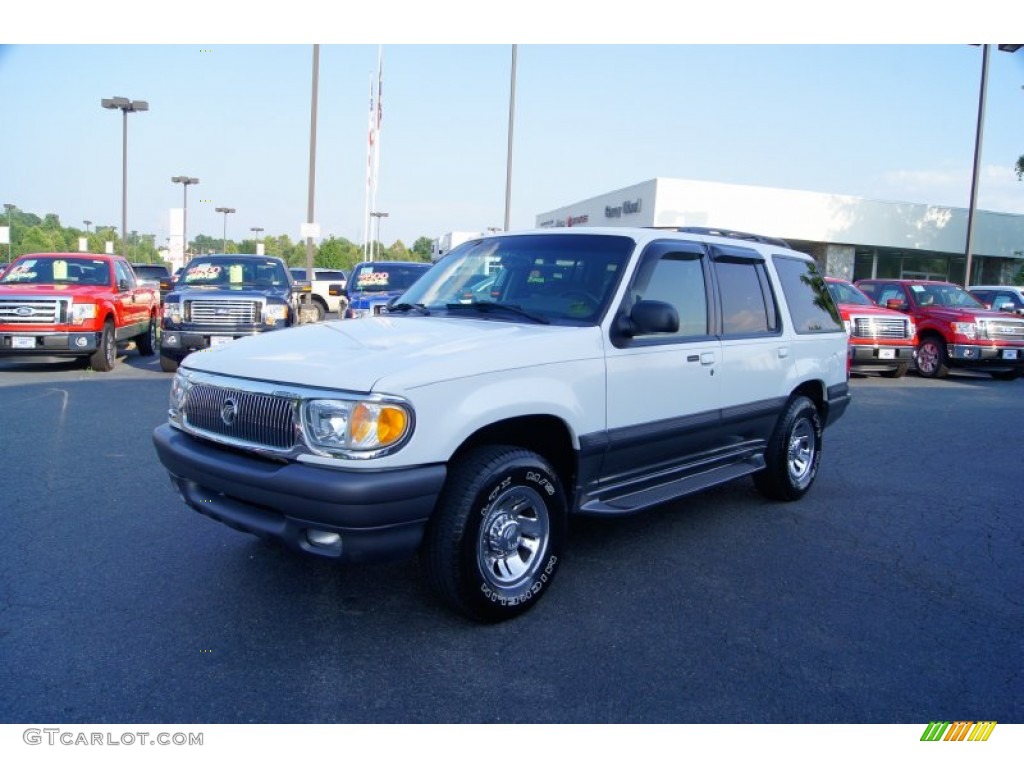 2000 Mountaineer V6 4x4 - Oxford White / Dark Graphite photo #6