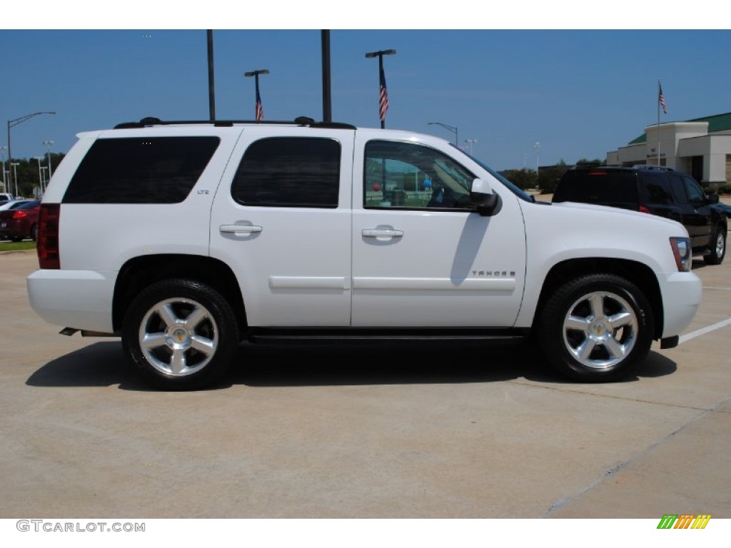 2007 Tahoe LTZ - Summit White / Light Cashmere/Ebony photo #4