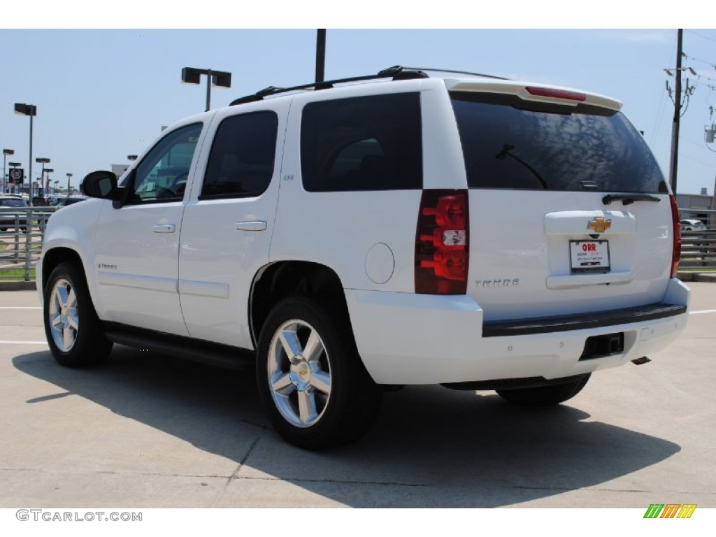 2007 Tahoe LTZ - Summit White / Light Cashmere/Ebony photo #7
