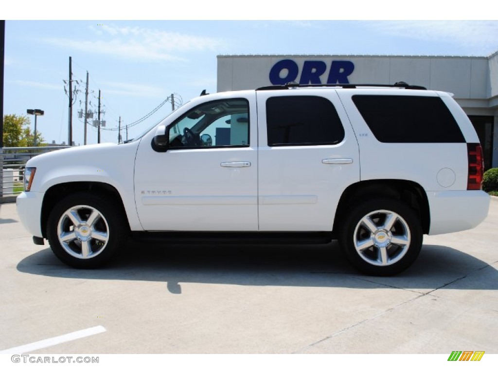 2007 Tahoe LTZ - Summit White / Light Cashmere/Ebony photo #8