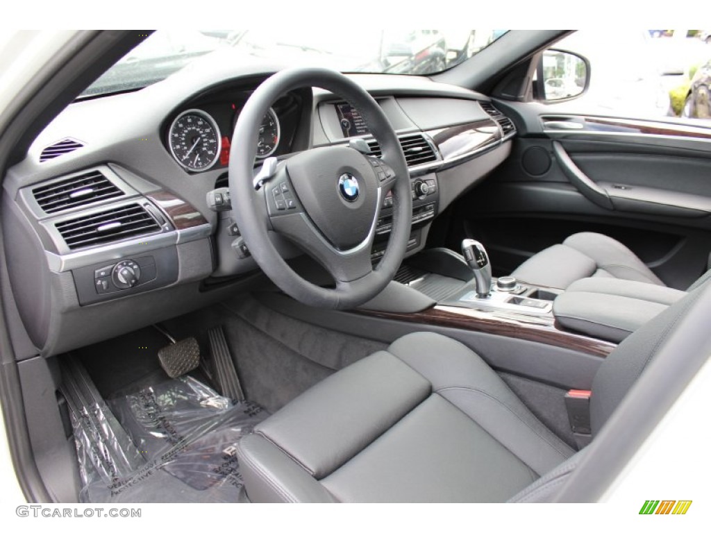Black Interior 2011 BMW X6 xDrive35i Photo #53022668