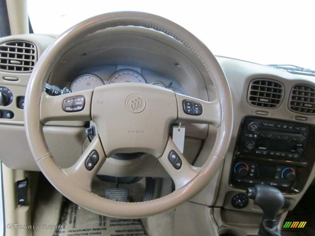 2004 Buick Rainier CXL AWD Light Cashmere Steering Wheel Photo #53022962