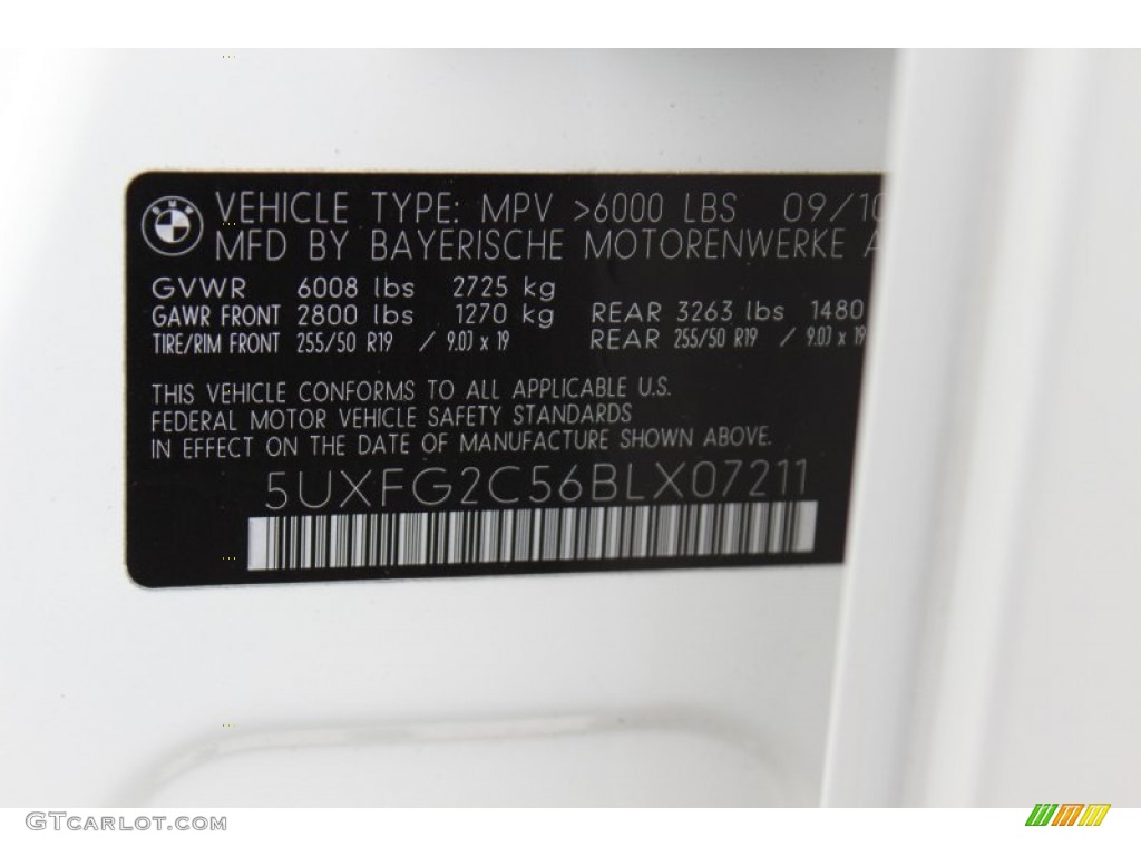 2011 X6 xDrive35i - Alpine White / Black photo #33