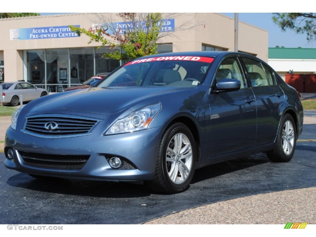 2010 G 37 Journey Sedan - Lakeshore Slate / Wheat photo #1