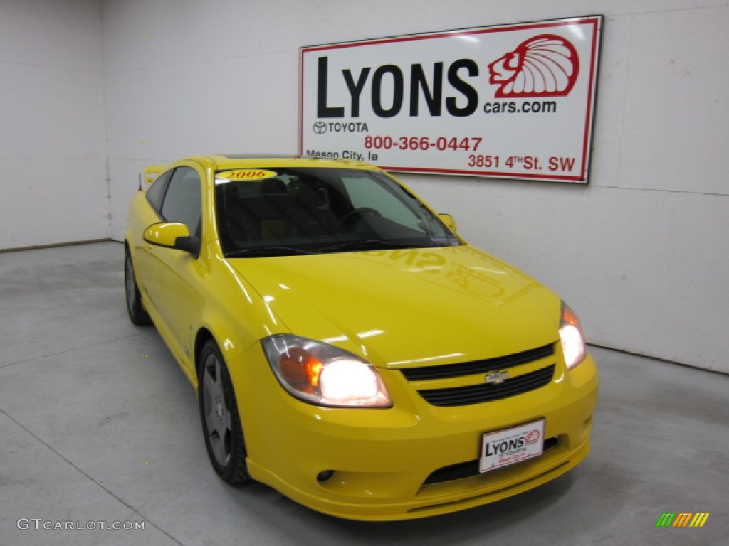 2006 Cobalt SS Supercharged Coupe - Rally Yellow / Ebony/Yellow photo #15