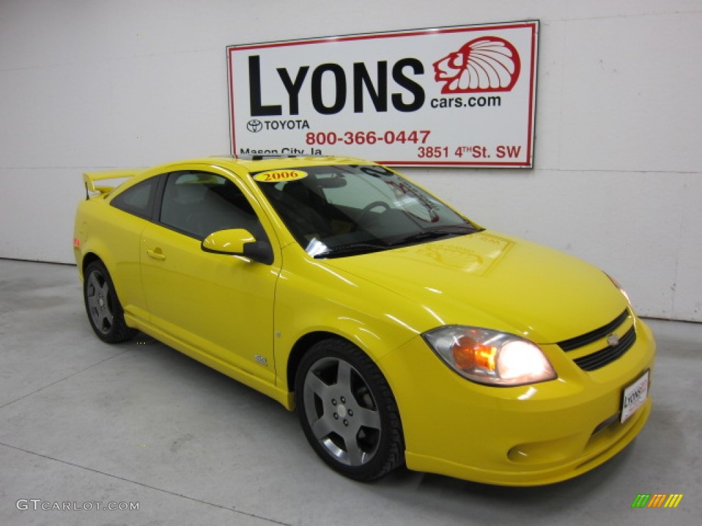 2006 Cobalt SS Supercharged Coupe - Rally Yellow / Ebony/Yellow photo #16