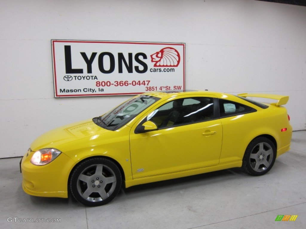 2006 Cobalt SS Supercharged Coupe - Rally Yellow / Ebony/Yellow photo #25