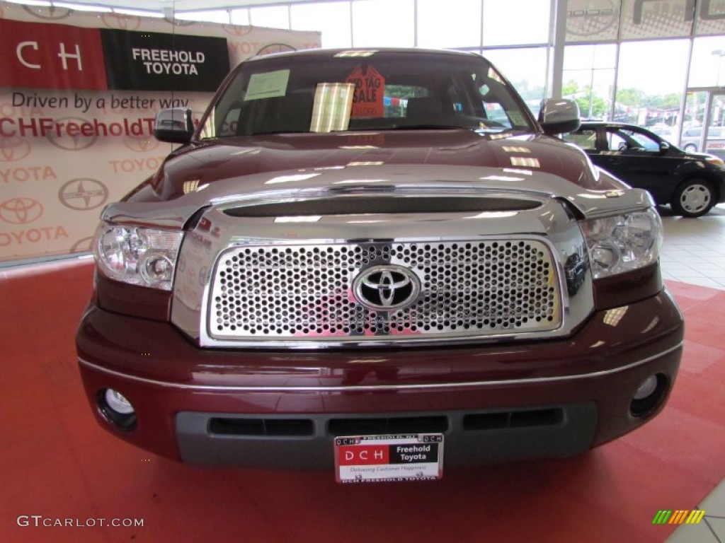 2007 Tundra Limited CrewMax 4x4 - Salsa Red Pearl / Graphite Gray photo #2