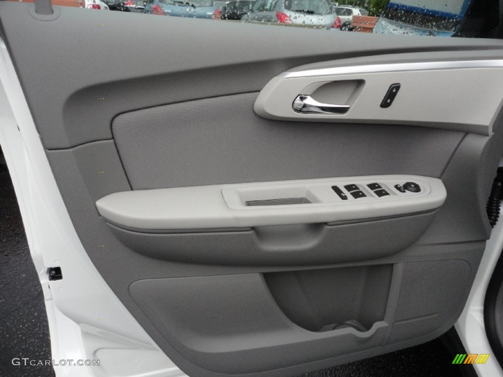 2012 Chevrolet Traverse LS Dark Gray/Light Gray Door Panel Photo #53025626