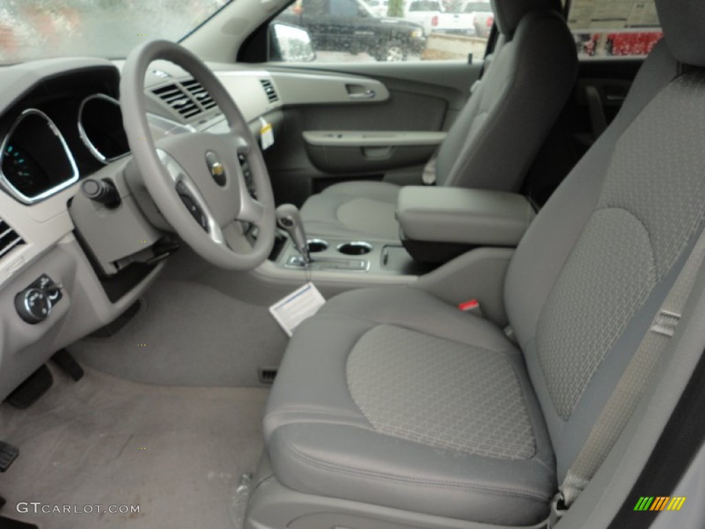 Dark Gray/Light Gray Interior 2012 Chevrolet Traverse LS Photo #53025890