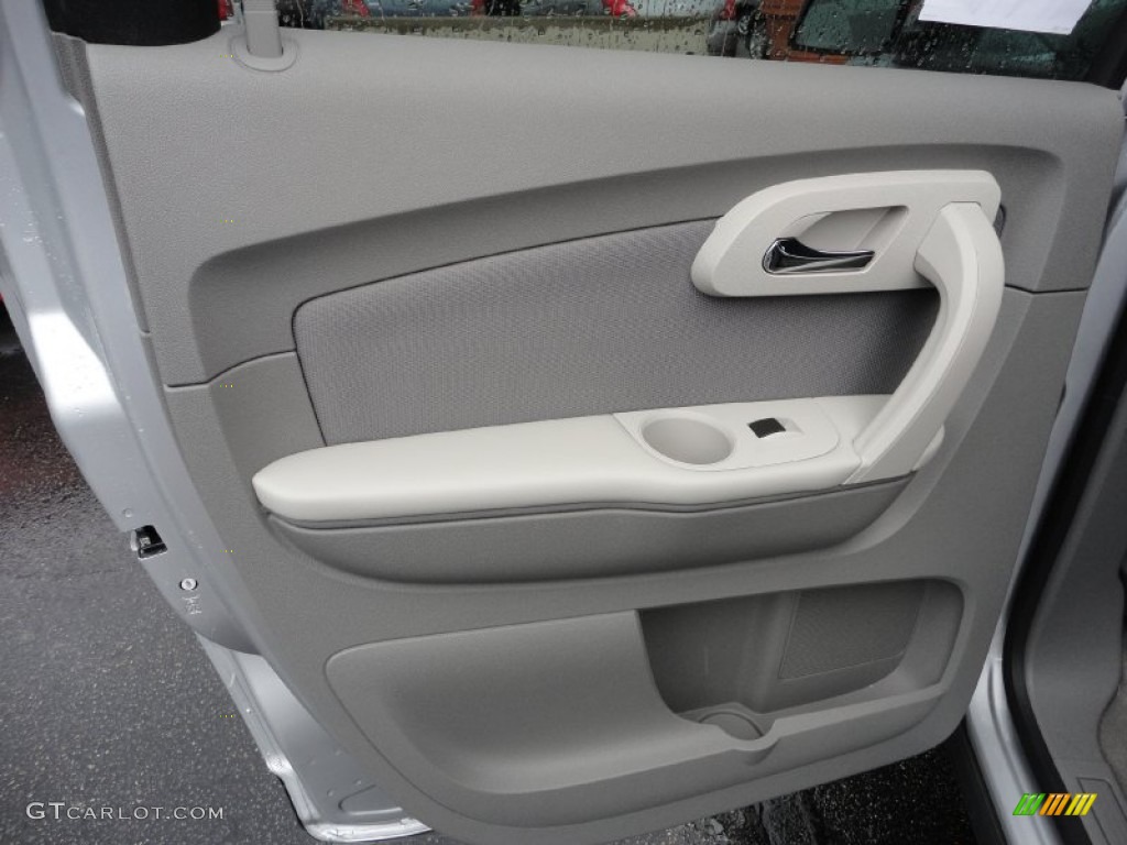 2012 Chevrolet Traverse LS Dark Gray/Light Gray Door Panel Photo #53025968