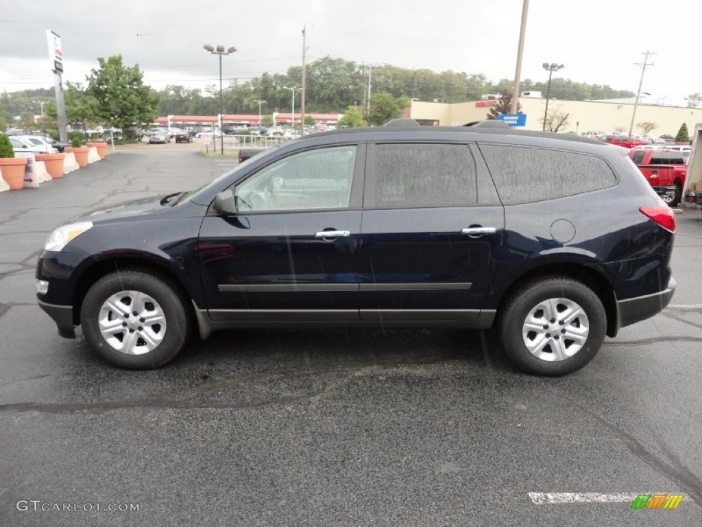 Dark Blue Metallic 2012 Chevrolet Traverse LS AWD Exterior Photo #53026094