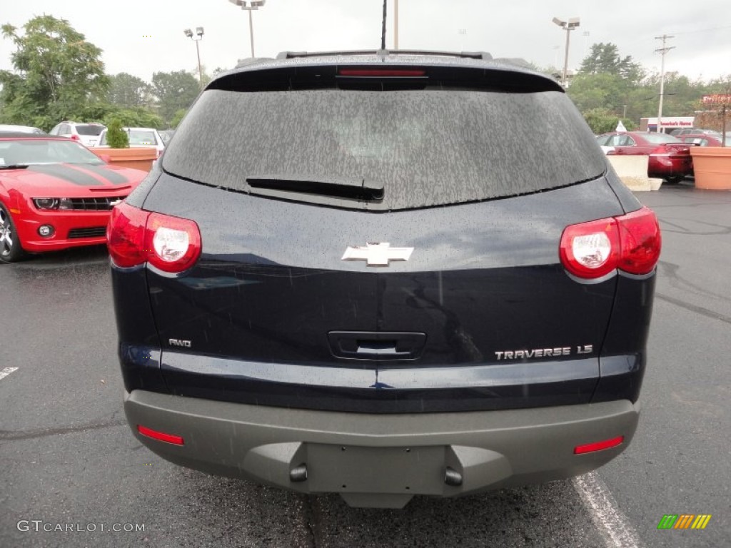 Dark Blue Metallic 2012 Chevrolet Traverse LS AWD Exterior Photo #53026124