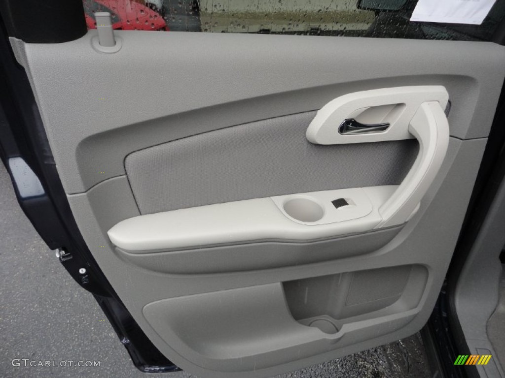 2012 Chevrolet Traverse LS AWD Dark Gray/Light Gray Door Panel Photo #53026247