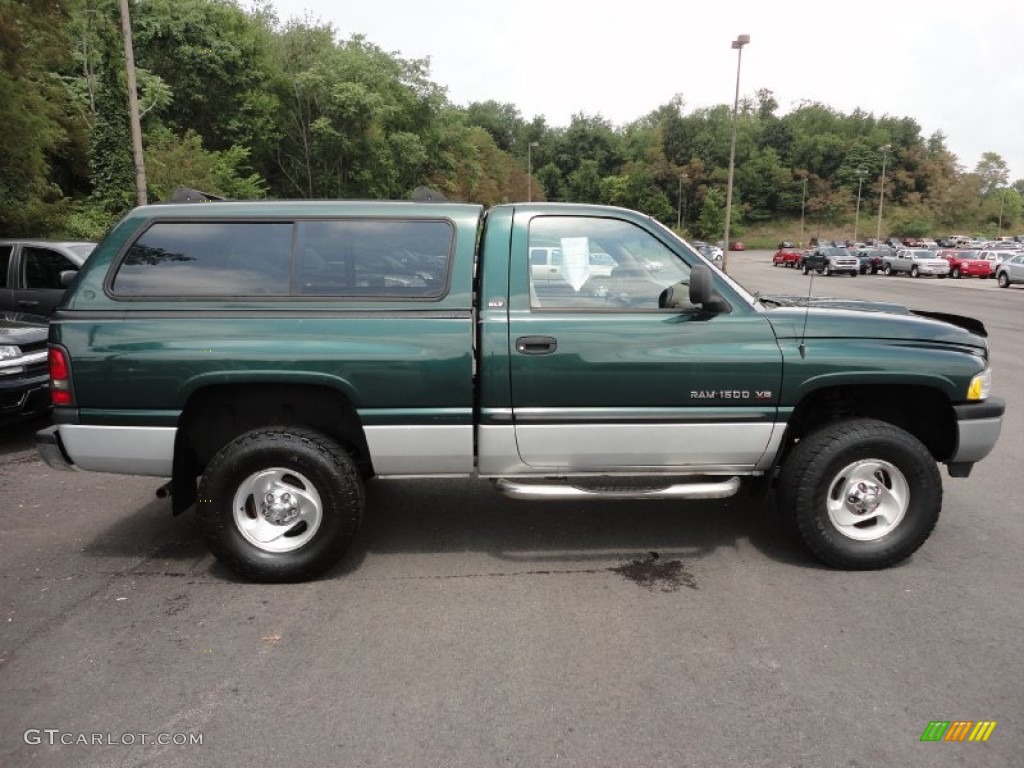 2001 Ram 1500 SLT Regular Cab 4x4 - Forest Green Pearl / Tan photo #8