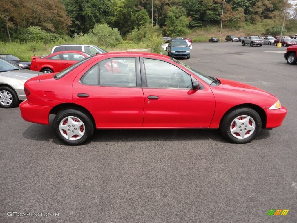 Bright Red 2001 Chevrolet Cavalier Sedan Exterior Photo #53027516