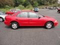 Bright Red 2001 Chevrolet Cavalier Sedan Exterior