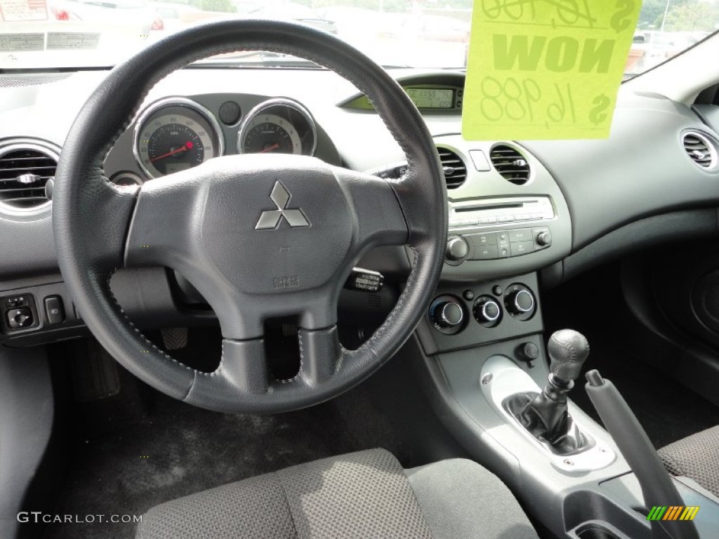 2008 Mitsubishi Eclipse GT Coupe Dark Charcoal Steering Wheel Photo #53028023