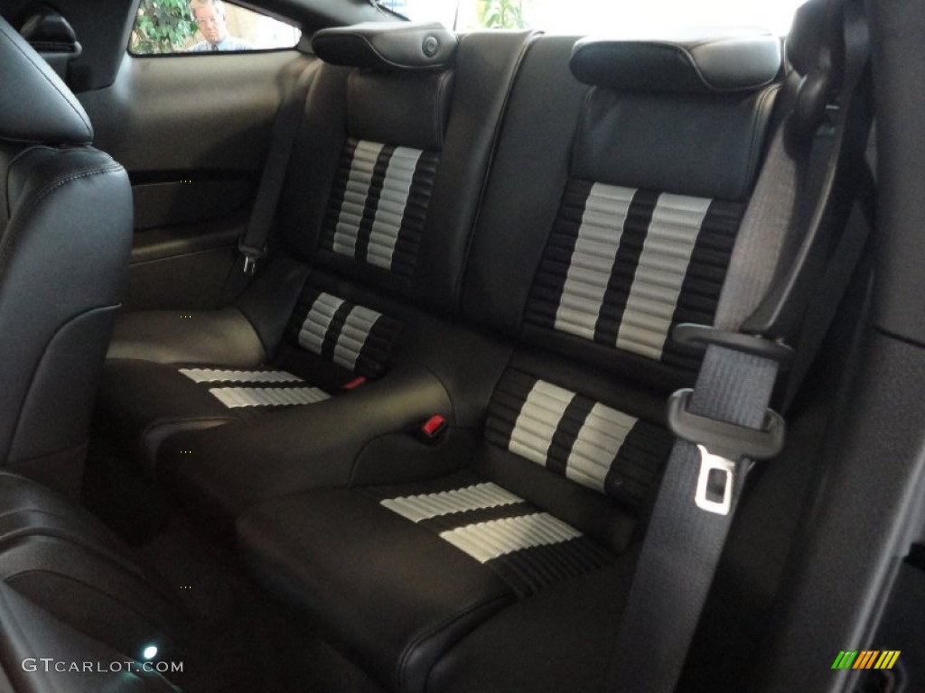 Charcoal Black/White Interior 2012 Ford Mustang Shelby GT500 Coupe Photo #53029808