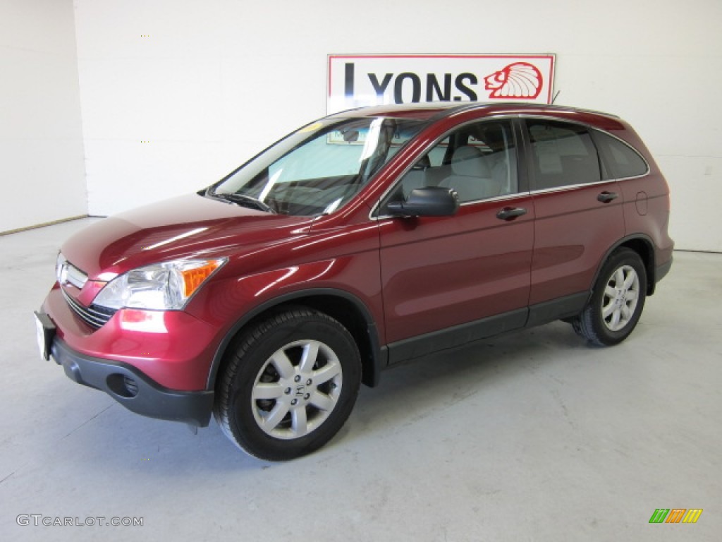 2008 CR-V EX 4WD - Tango Red Pearl / Gray photo #32
