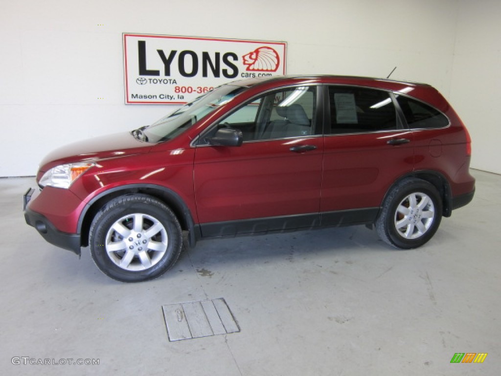2008 CR-V EX 4WD - Tango Red Pearl / Gray photo #33