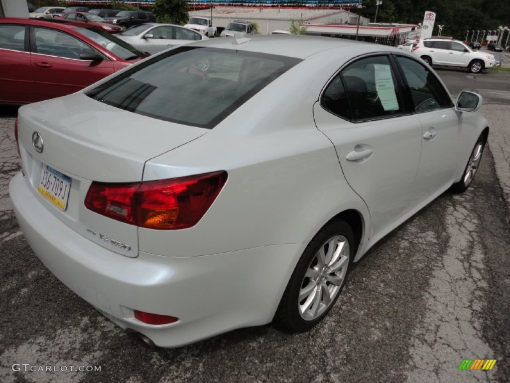 2008 IS 250 AWD - Starfire White Pearl / Black photo #5