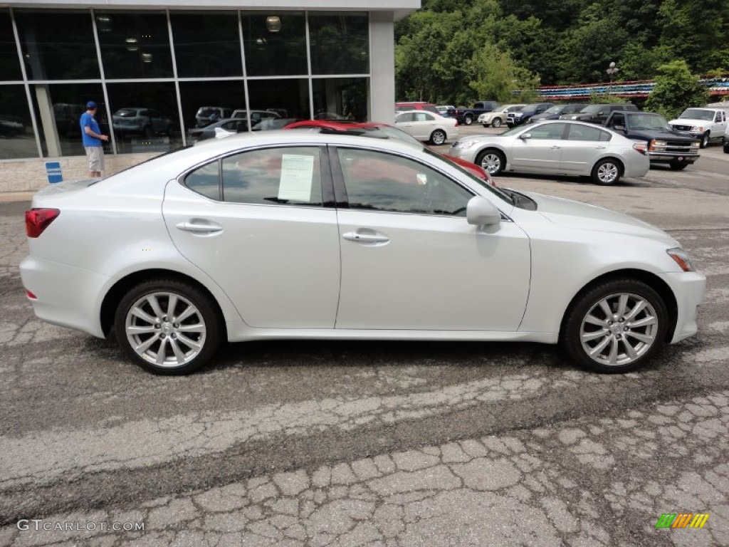 2008 IS 250 AWD - Starfire White Pearl / Black photo #6