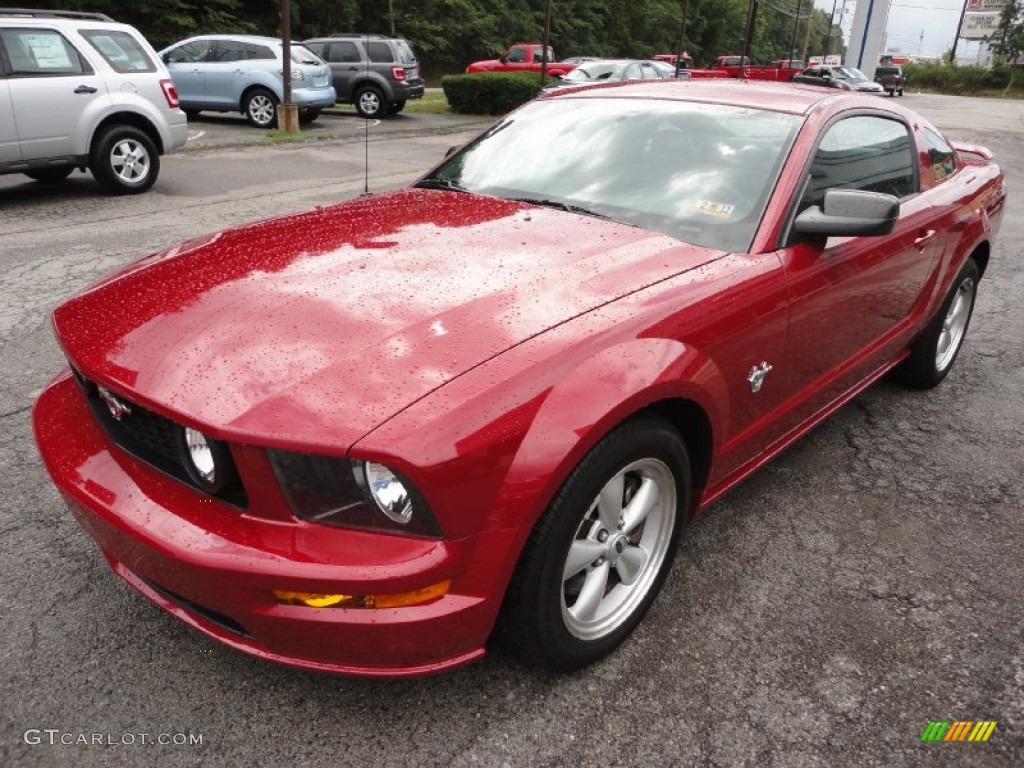 Dark Candy Apple Red 2009 Ford Mustang GT Premium Coupe Exterior Photo #53031362