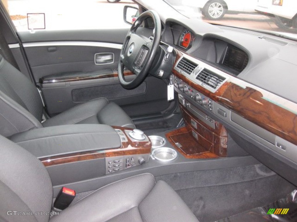 Black/Black Interior 2003 BMW 7 Series 760Li Sedan Photo #53031620