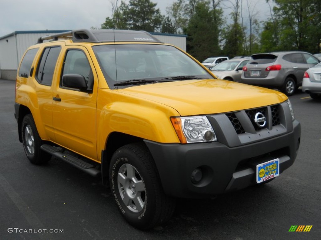 2008 Xterra S 4x4 - Solar Yellow / Steel/Graphite photo #15