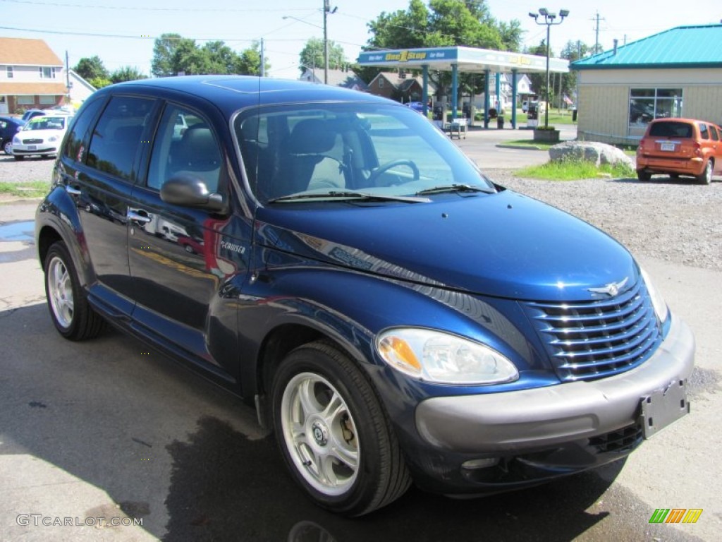 2002 PT Cruiser Limited - Patriot Blue Pearlcoat / Taupe photo #20