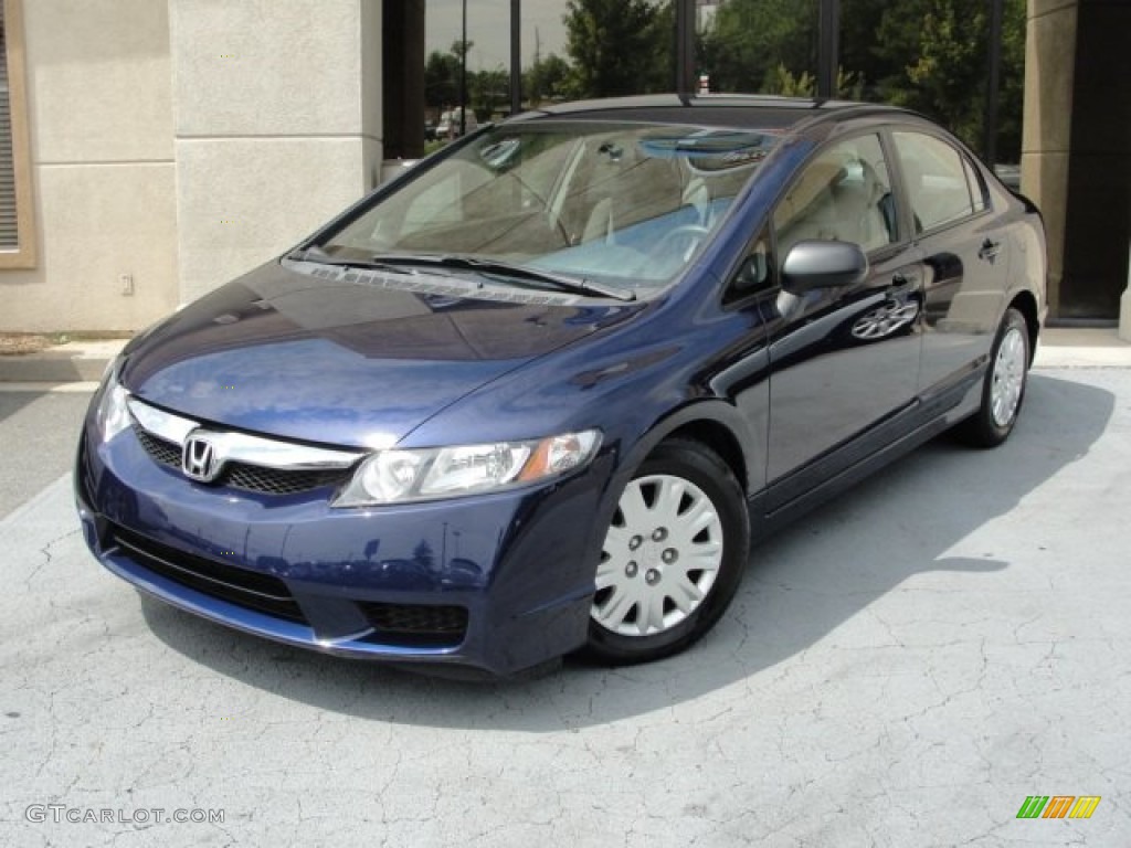 Royal Blue Pearl 2009 Honda Civic DX Sedan Exterior Photo #53032688