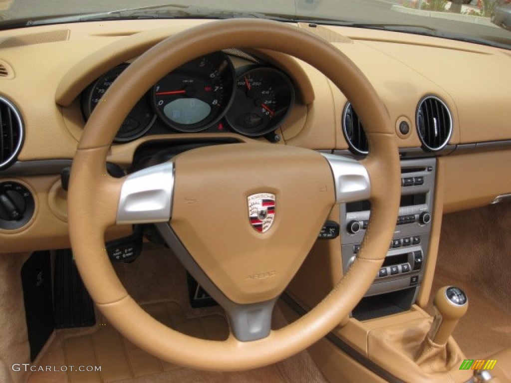 2008 Porsche Boxster Standard Boxster Model Sand Beige Dashboard Photo #53033021