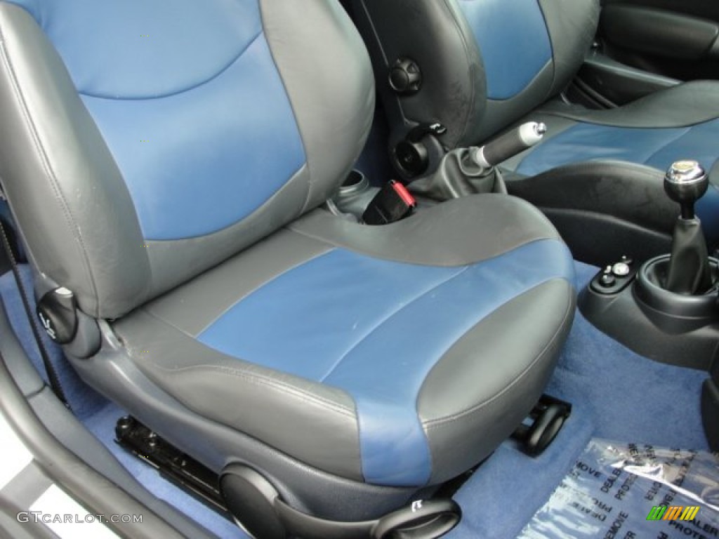 Lapis Blue/Panther Black Interior 2004 Mini Cooper S Hardtop Photo #53033150