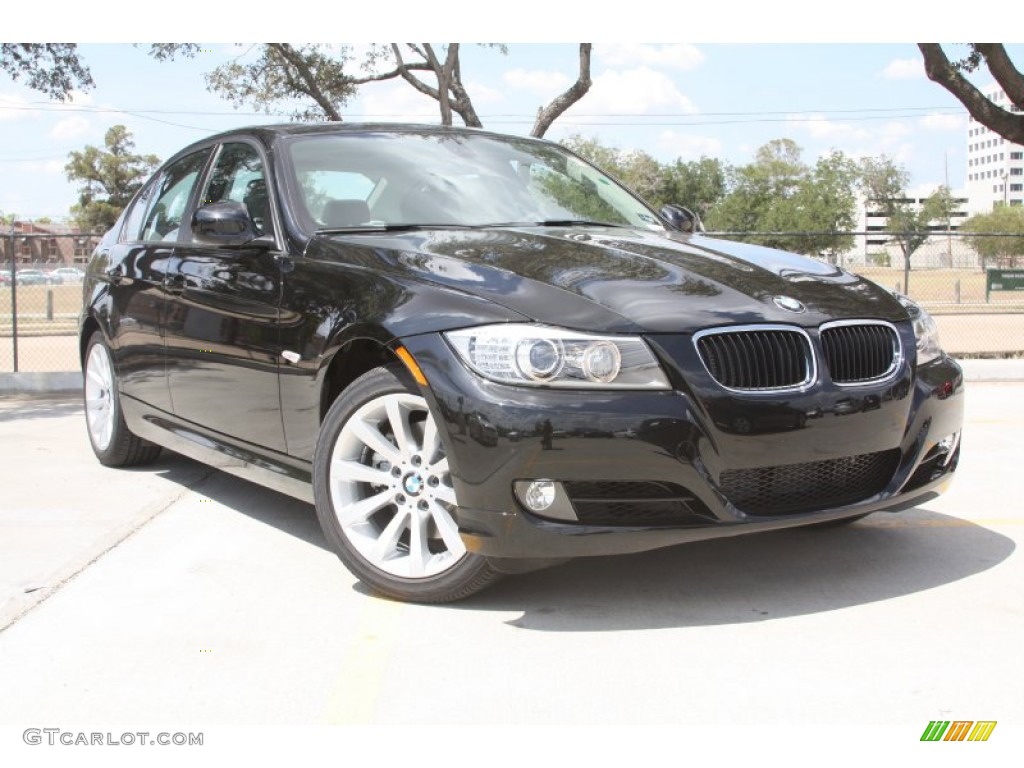 2011 3 Series 328i Sedan - Black Sapphire Metallic / Gray Dakota Leather photo #1